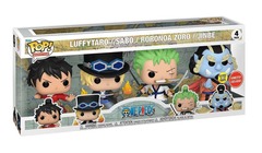 One Piece funko :  Luffytaro / Sabo / Roronoa Zoro / Jinbe (Glow in the Dark) (4-Pack)